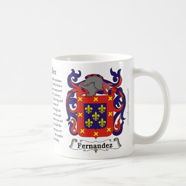 Fernandez-Familien-Wappen Tasse (Rechts)
