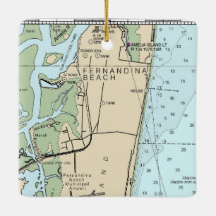 Fernandina Beach FL Keramik Ornament