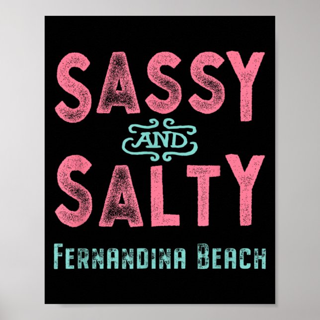 Fernandina Beach Florida Sy und Salzig Poster (Vorne)