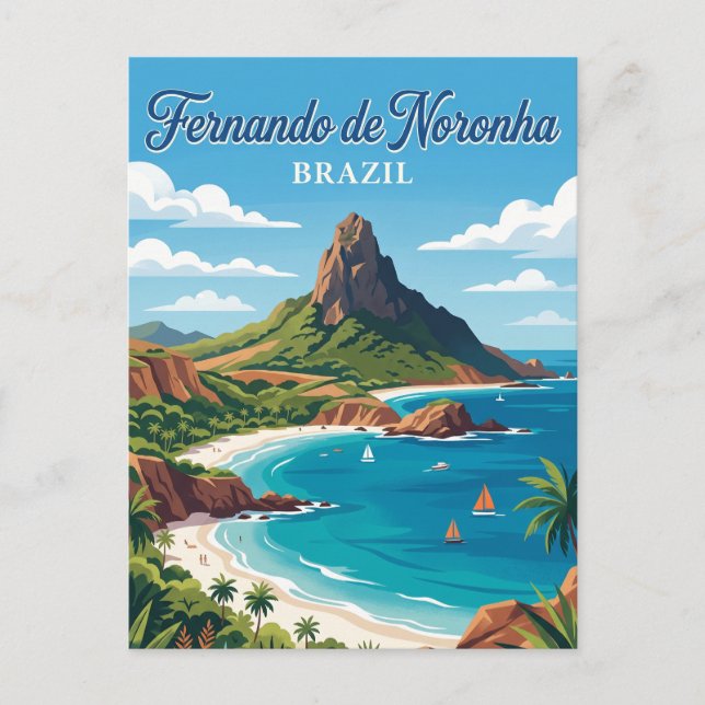 Fernando de Noronha Brasilien Postkarte (Vorderseite)