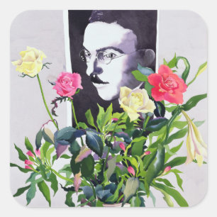 Fernando Pessoa Quadratischer Aufkleber