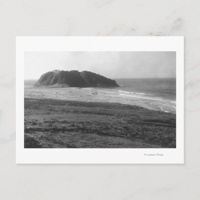 Fernansicht der Point-Sur-Lichtstation Postkarte (Vorderseite)