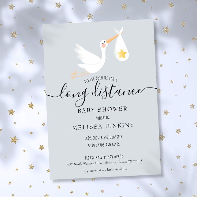 Ferndusche Sprinkle nach Mail Stork Einladung (Long Distance Shower Sprinkle By Mail Stork Invitation)