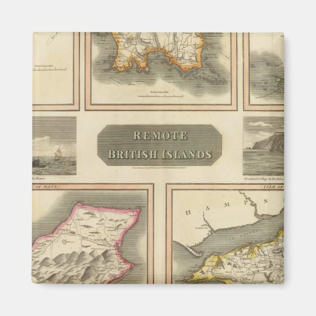 Ferne britische Inseln Magnet (Vorne)