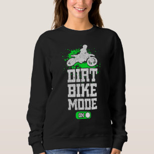 Fernfahrrad-Modus auf Motorradfahrermotocross Off- Sweatshirt