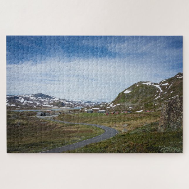Ferngebirgslandschaft in Norwegen Puzzle (Horizontal)
