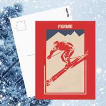 Fernie British Columbia Kanada Skigebiet - Retro