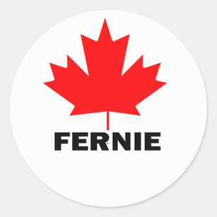 Fernie, British Columbia Runder Aufkleber