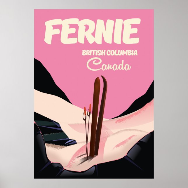 Fernie British Columbia Ski Poster (Vorne)