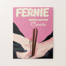 Fernie British Columbia Ski Poster