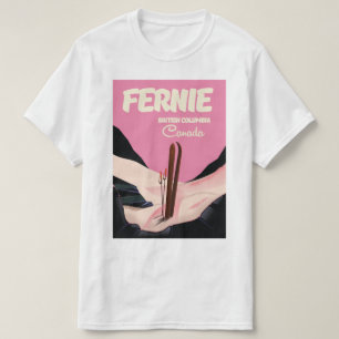 Fernie British Columbia Skiposter T-Shirt