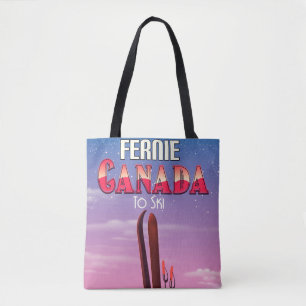 Fernie Kanada Ski-Reiseplakat.