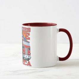 Fernlastfahrer-Antrieb Amerika Tasse