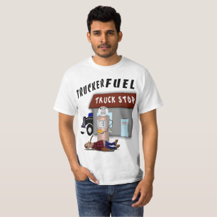 Fernlastfahrer-Brennstoff T-Shirt