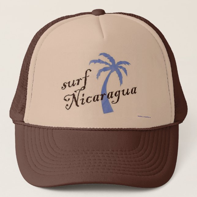 Fernlastfahrer-Hut - Brandung Nicaragua Truckerkappe (Vorderseite)
