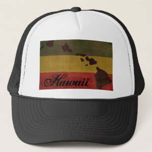 Fernlastfahrer-Hut Hawaiis Rasta Truckerkappe