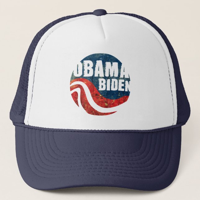 Fernlastfahrer-Hut SchmutzObama Biden Truckerkappe (Vorderseite)