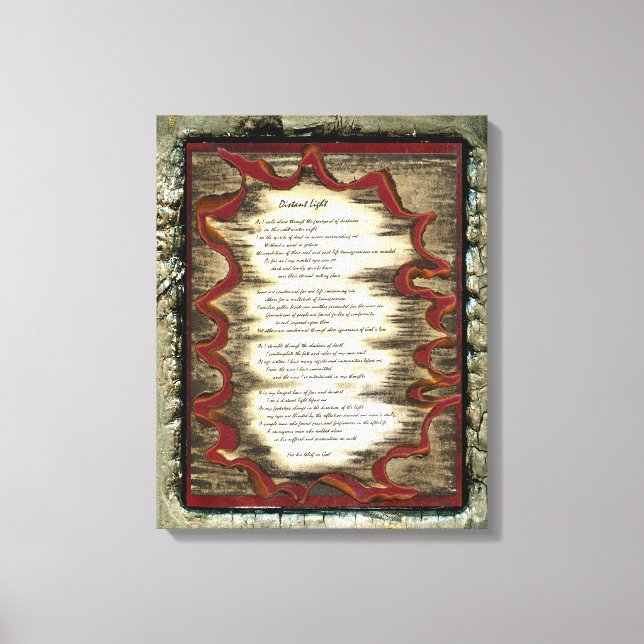 Fernlicht Leinwanddruck (Vorderseite)