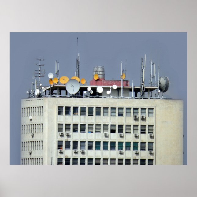 Fernmeldeantenne Poster (Vorne)
