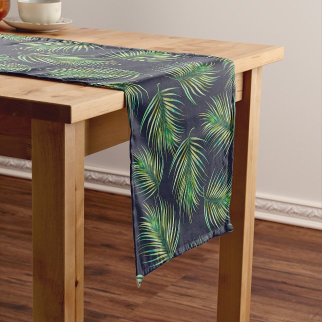 Ferns All-over Print Kurz Table Runner Kurzer Tischläufer (Beispiel)