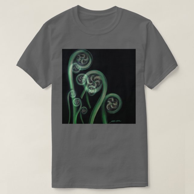 Ferns auf Black Moko T-Shirt (Design vorne)