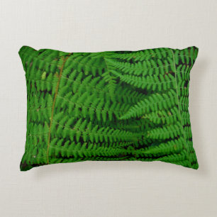 Ferns Bright Green schlichtes, solides Kissen