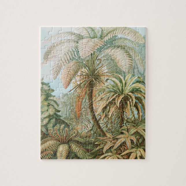 Ferns, Filicinae Laubfarne von Ernst Haeckel Puzzle (Vertikal)