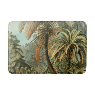 Ferns Palm Tree Antique Botanischer Garten Badematte