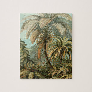 Ferns Palm Tree Antique Botanischer Garten Puzzle