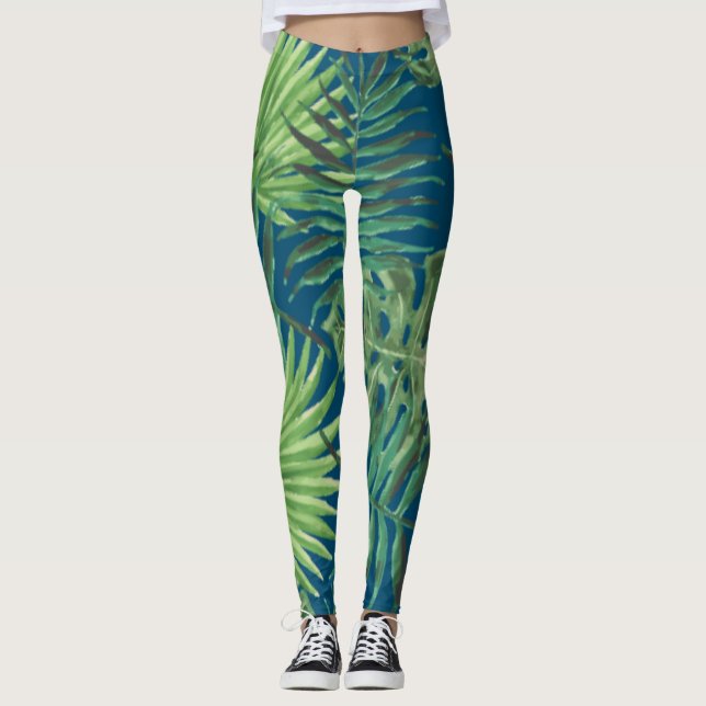 Ferns & Palms Leggings (Vorderseite)
