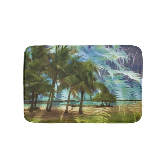 Ferns und Palms Bath Mat Badematte (Vorderseite)
