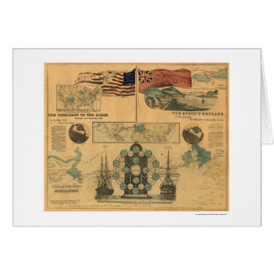 Fernschreiber-Diagramm-Plakat 1858
