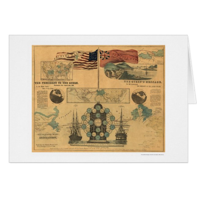 Fernschreiber-Diagramm-Plakat 1858 (Vorderseite (Horizontal))