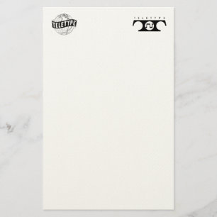 Fernschreiber stationär (beide Logos) Briefpapier