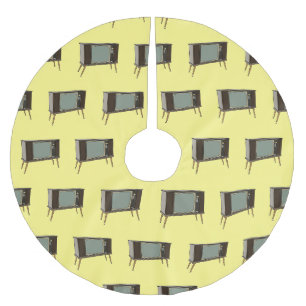 Fernseh-Cartoon-Illustration Polyester Weihnachtsbaumdecke