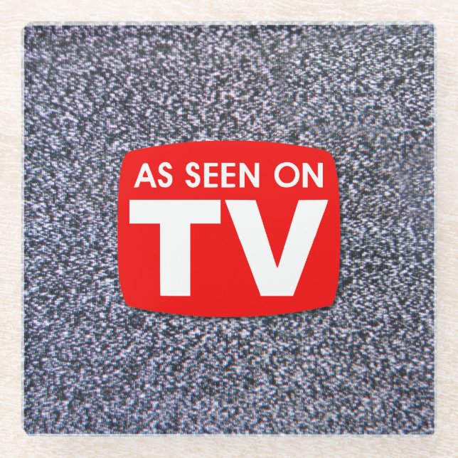 Fernseh-TV-Star Glasuntersetzer (Vorderseite)