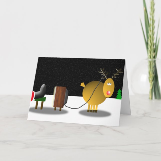 Fernsehantenne Feiertagskarte (Vorderseite)