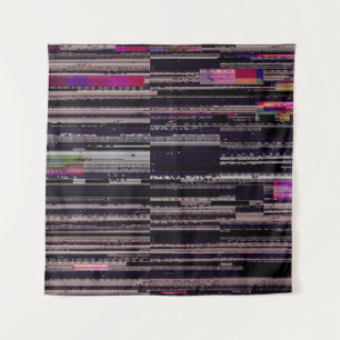 Fernsehbildschirm mit kaputten Pixeln. Abstrakte F Wandteppich