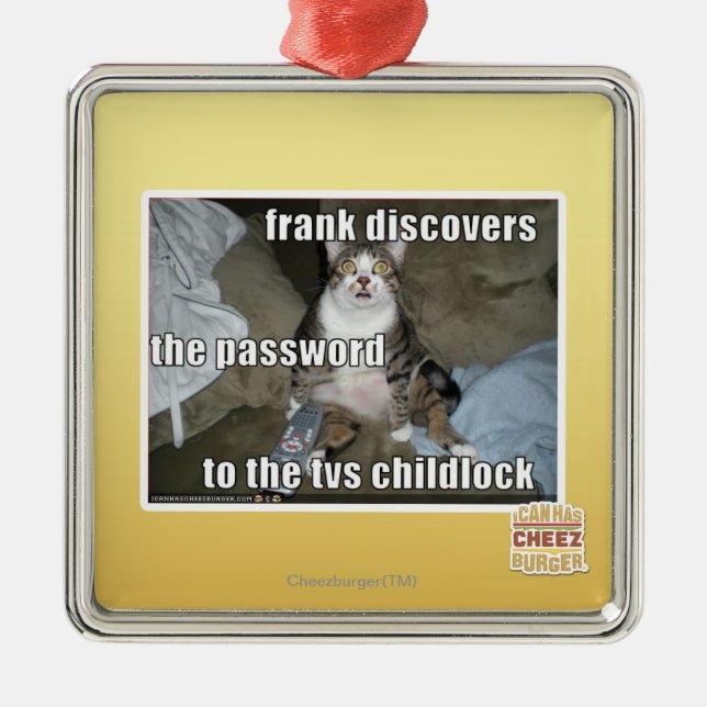 Fernsehen Childlock Ornament Aus Metall (Vorne)