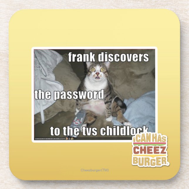 Fernsehen Childlock Untersetzer (Vorderseite)