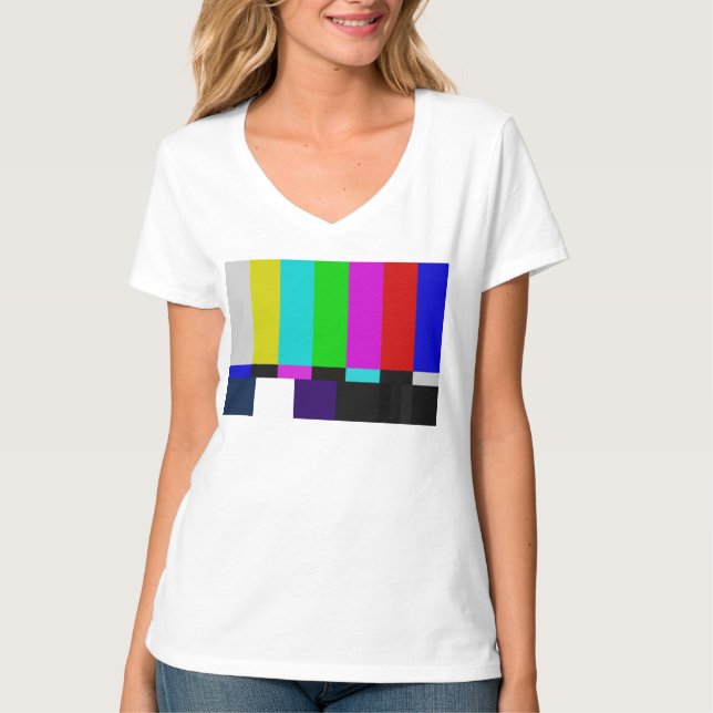 Fernsehen hält Farbtest ab T-Shirt (Vorderseite)