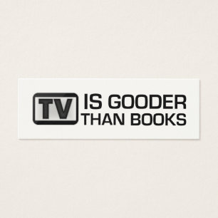 Fernsehen ist Gooder als Buch-lustiges Lesezeichen