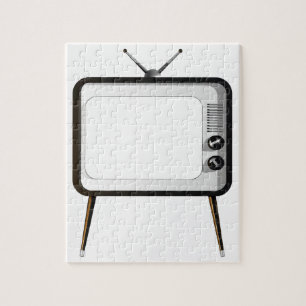 Fernseher mit leerem Bildschirm Puzzle