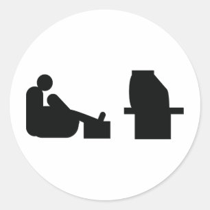 Fernseher Runder Aufkleber