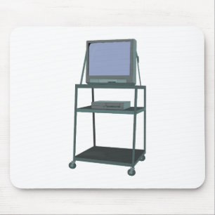 Fernseher und Videorecorder im Klassenzimmer 80er  Mousepad