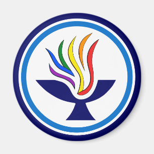 Fernsehflamme-Chalice-Logo Magnet
