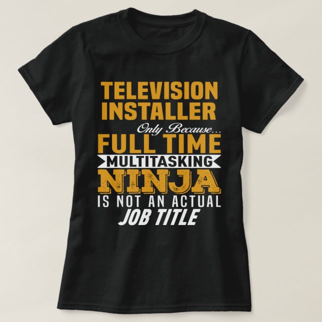 Fernsehinstallationsprogramm T-Shirt (Design vorne)