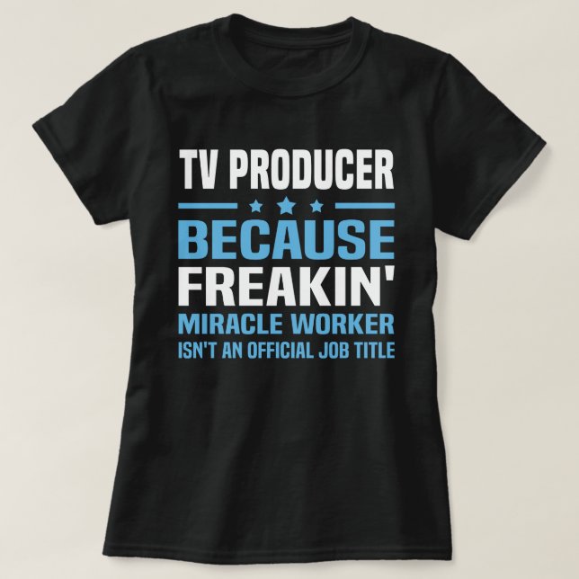 Fernsehproduzent T-Shirt (Design vorne)