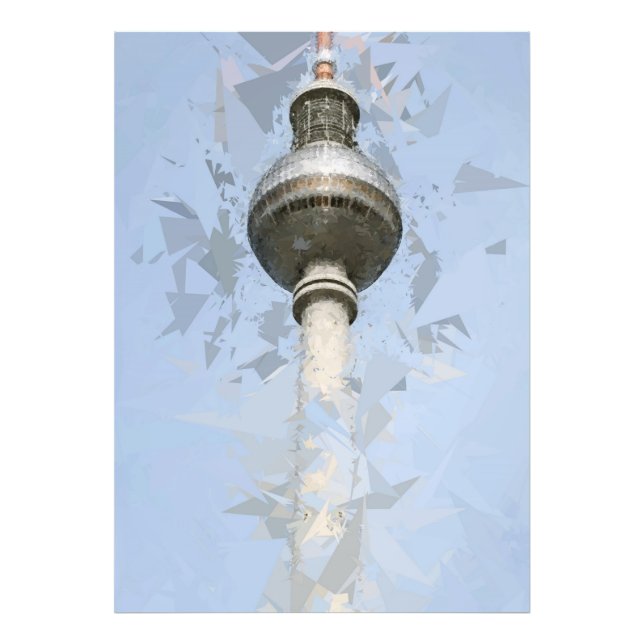 Fernsehturm Berlin, Deutschland Fotodruck (Vorne)