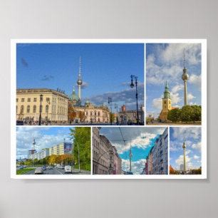 Fernsehturm, Berlin, Deutschland Poster